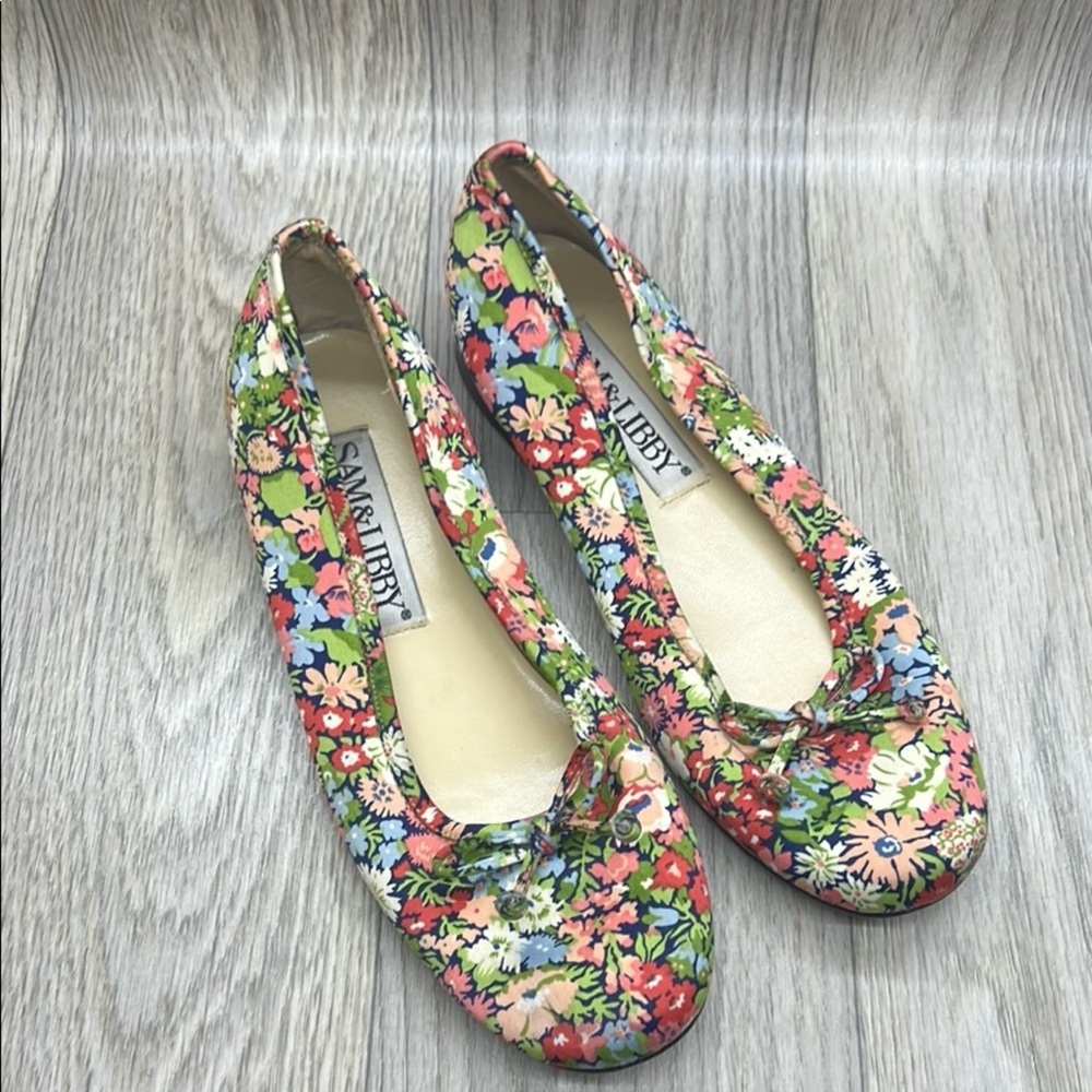 Sam & Libby Multicolor Floral Flats